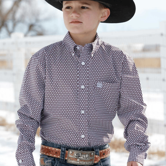 Boys shop purple top