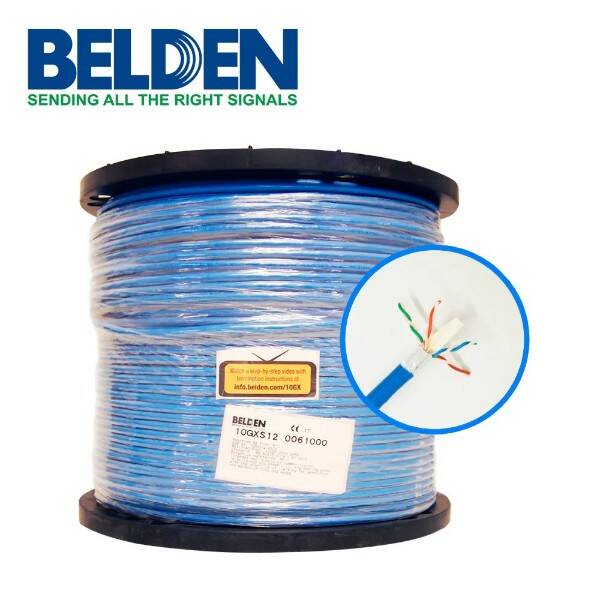 BELDEN CAT6A UTPケーブルPVC 1000FT(305m) 水色 BELDEN CAT6A UTPケーブルPVC 1000FT(305m) 水色 - メルカリ
