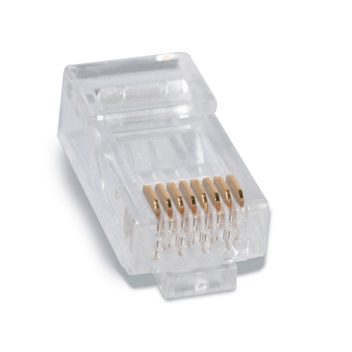 CAT 6 8P8C RJ45 SOLID SNAGLESS  MOD PLUG (ONE PIECE DESIGN), 50PCS/PKG