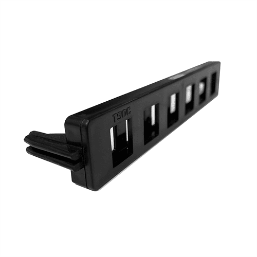 6 PORT HIGH DENSITY BIX TYPE KEYSTONE BRACKET, BLACK