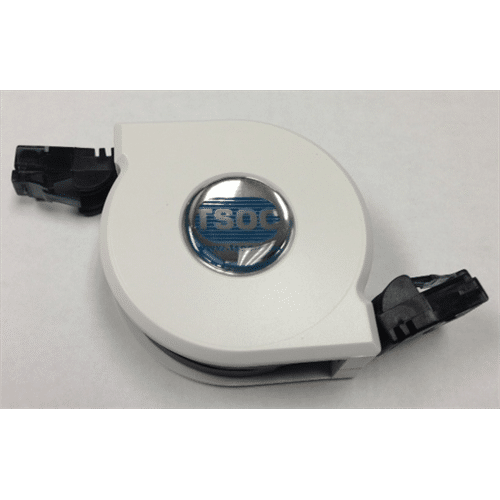 6FT RETRACTABLE NETWORK CORD 8P8C CAT5E/CAT6, WHITE
