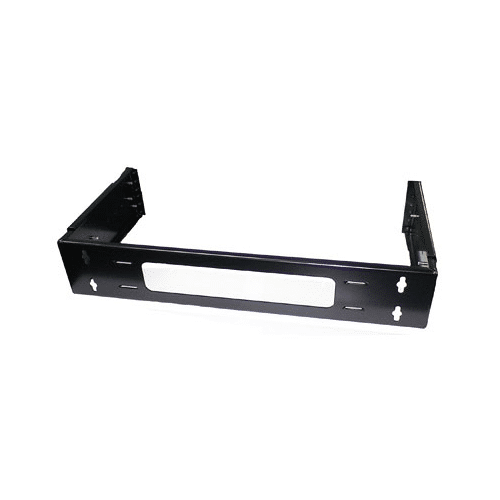 HINGED WALL MOUNT RACK 2U 3.5&quot; HEIGHT ADJUSTABLE  9&quot; THRU 13.8&quot; DEPTH, BLACK