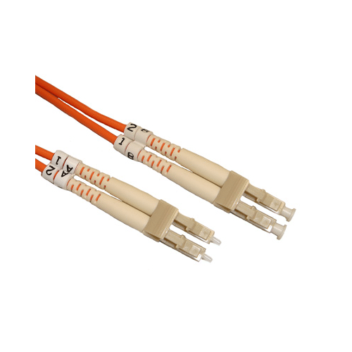 2 METER LC-LC DUPLEX 62.5u OM1 MULTIMODE FIBER PATCH CABLE, ORANGE JACKET