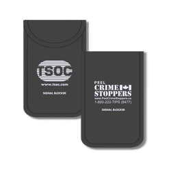 TSOC PEEL CRIMESTOPPERS SIGNAL BLOCKER POUCH, BLACK