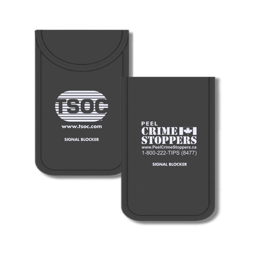 TSOC PEEL CRIMESTOPPERS SIGNAL BLOCKER POUCH, BLACK