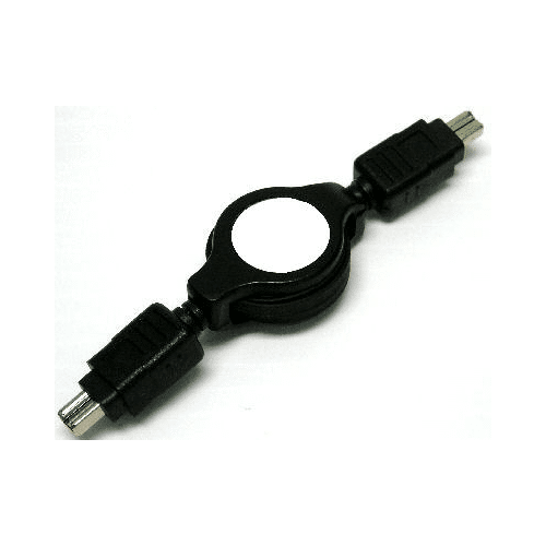 2.5FT RETRACTABLE FIREWIRE 4-4 CABLE